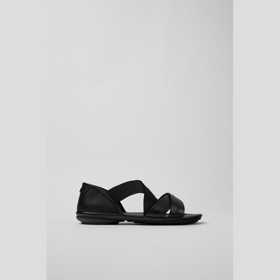 Sandales Plates Camper Right Femme Noir | EM1876250